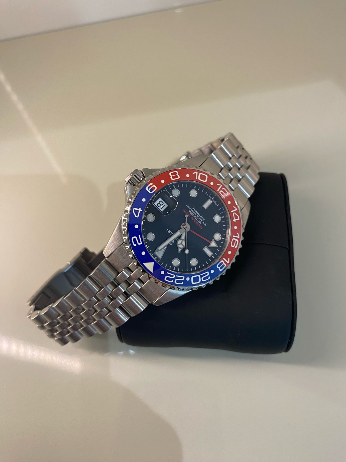 Pre-Owned Steinhart Ocean One 39GMT Blue-Red For Sale