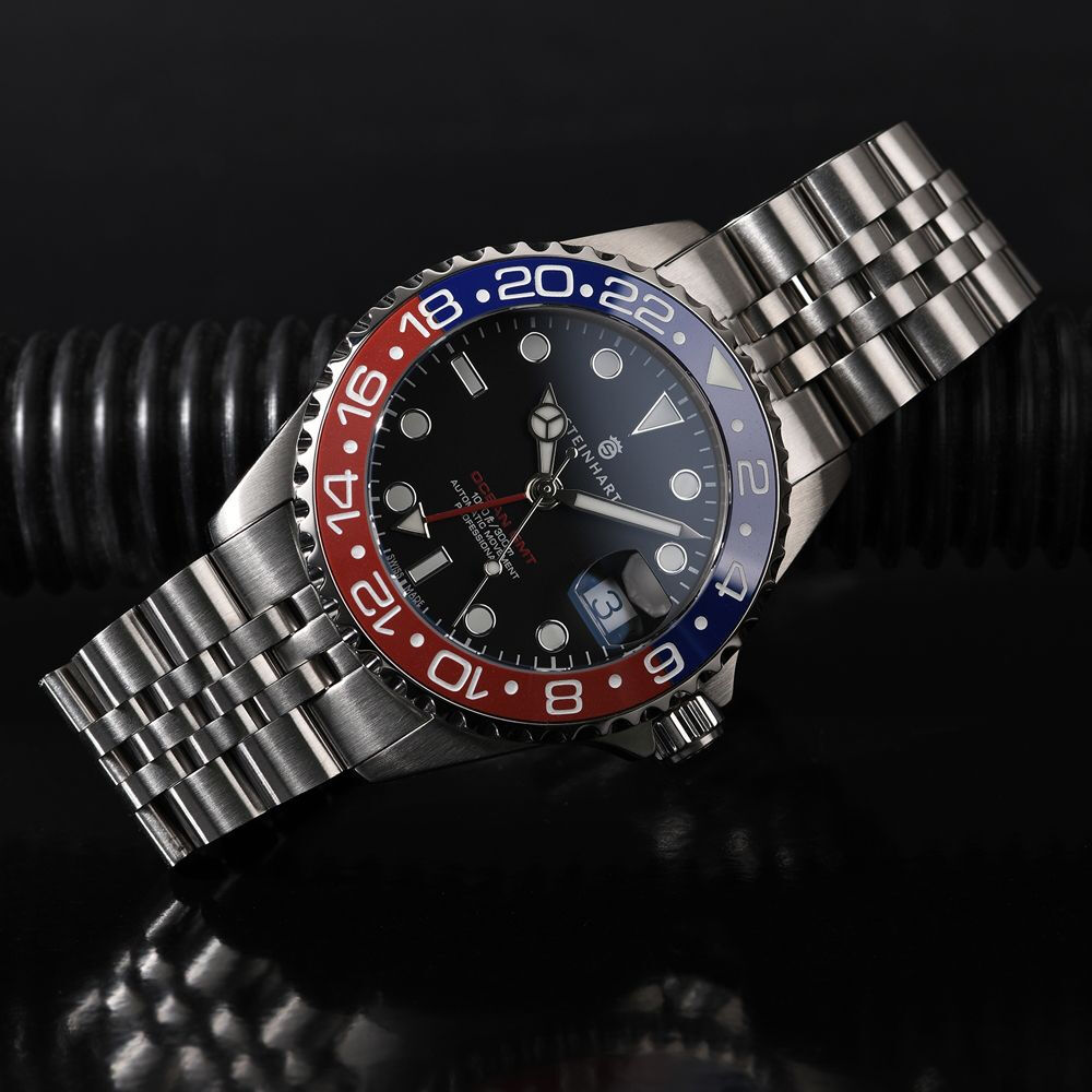 Ocean 39 GMT.2 BLUE-RED Ceramic Diver Watch
