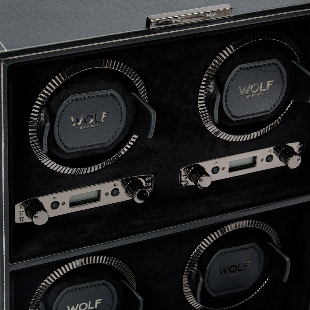 British Racing Black 4 Piece Watch Winder