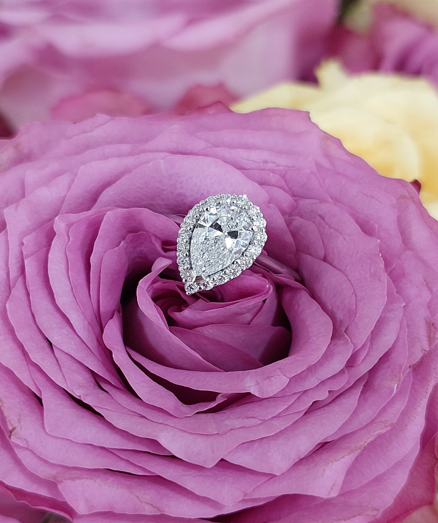 1.12 Pear Shape Engagement Ring