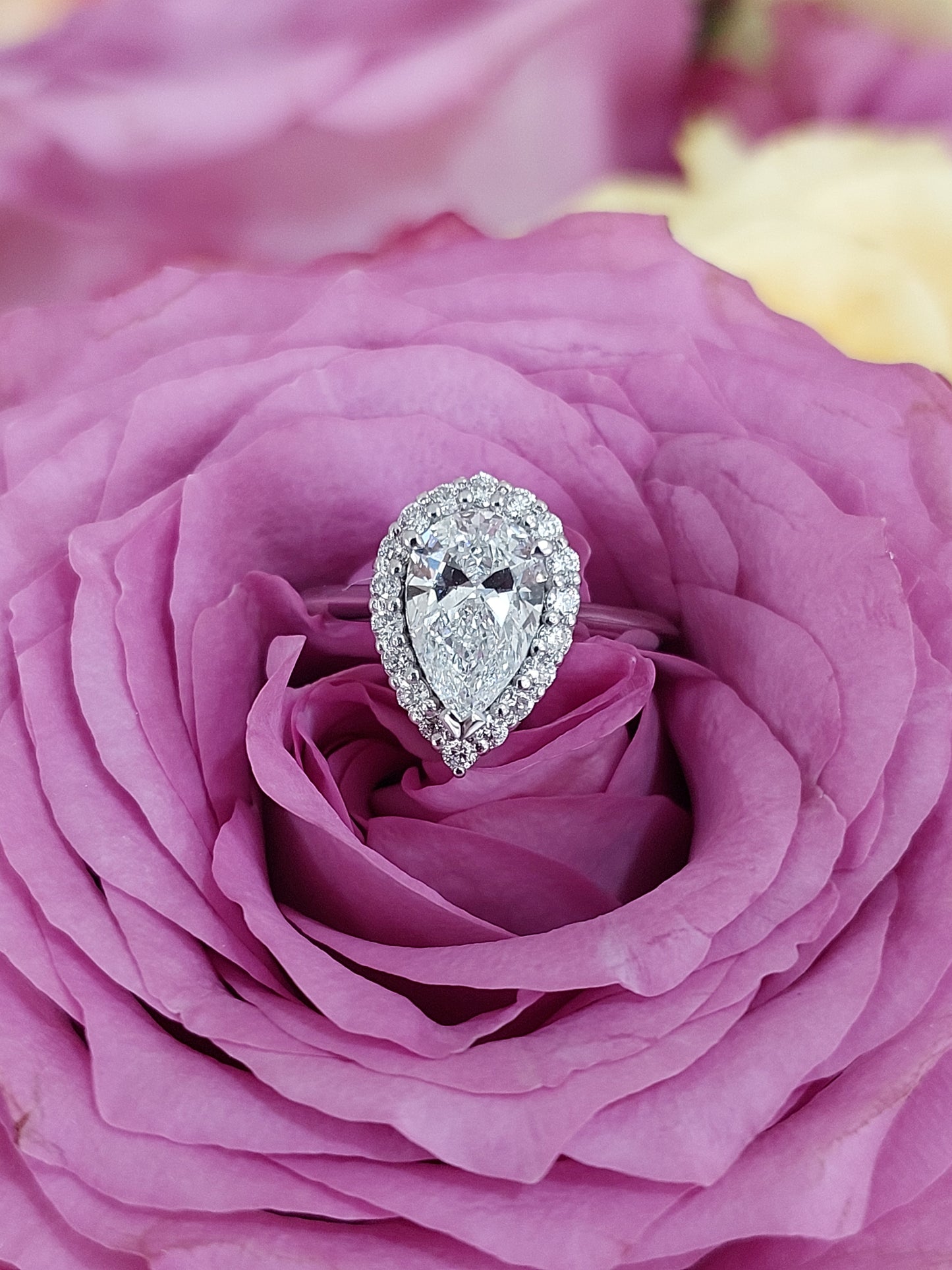 1.12 Pear Shape Engagement Ring