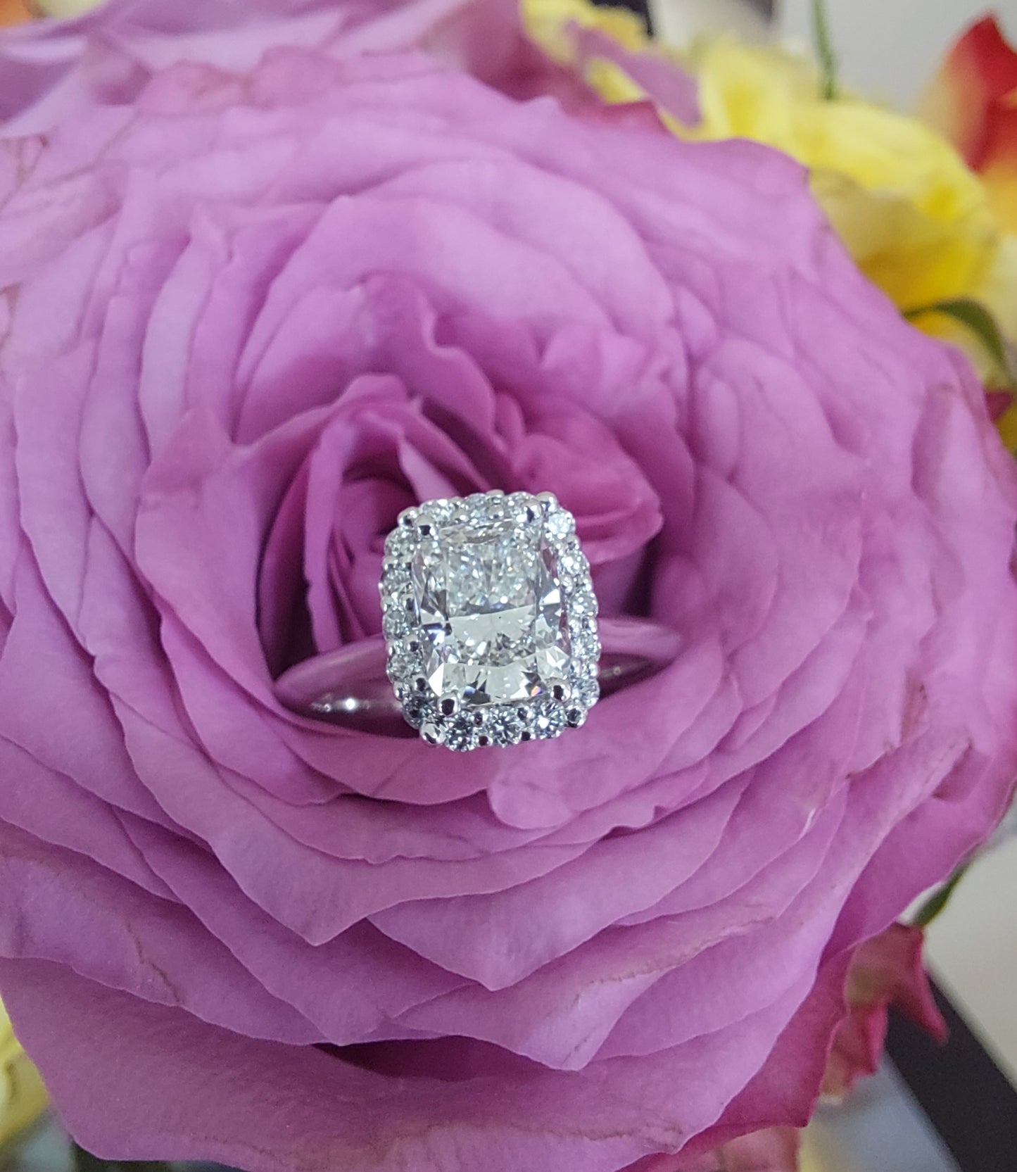 1.05 Carat Cushion Engagement Ring