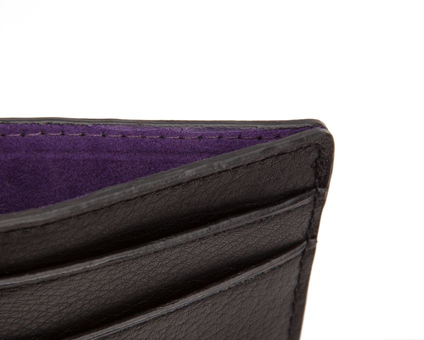 Blake Credit Card Case (Black/Purple)