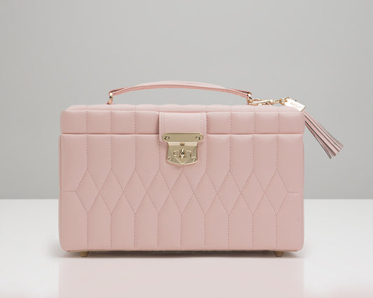 Caroline Medium Jewellery Case Rose Quartz