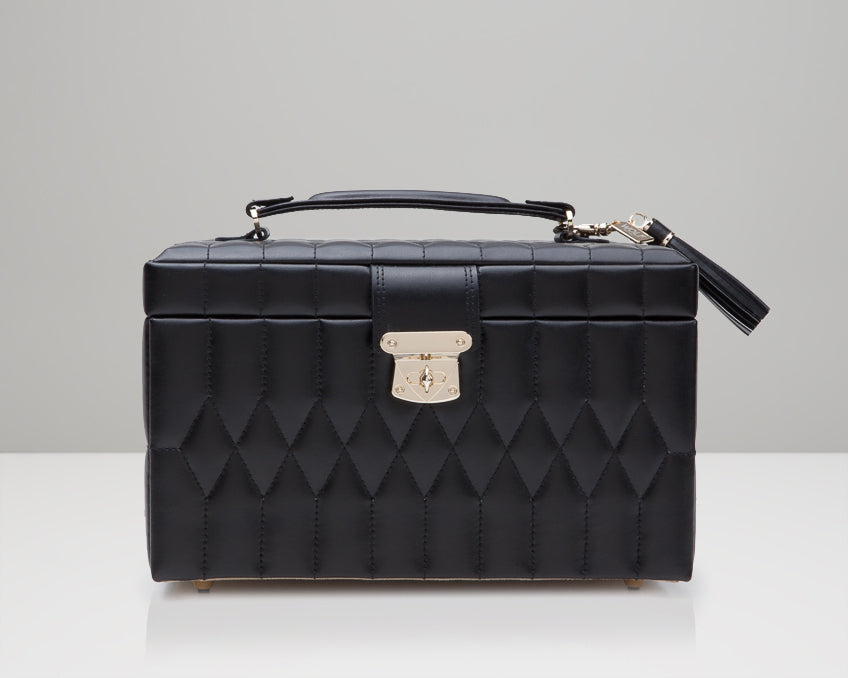 Caroline Medium Jewellery Case Black