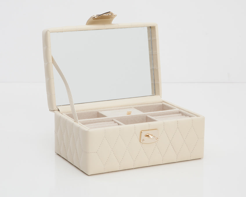 Caroline Small Jewellery Case Ivory