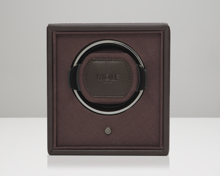 WOLF Watch Winders Cub Single Watch Winder Brown Pura Luxury