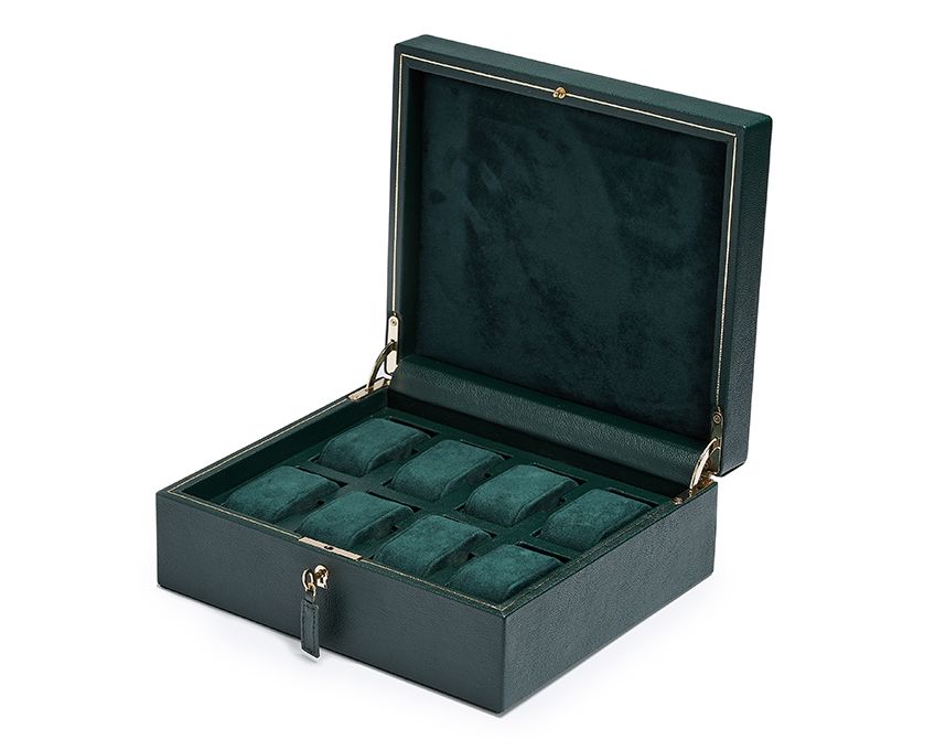 BRITISH RACING 8 PIECE WATCH BOX