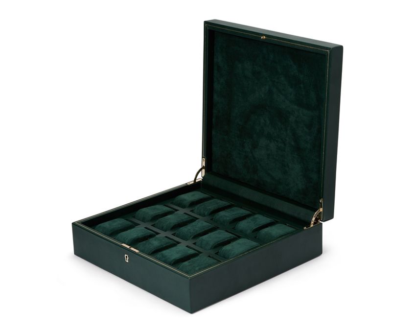 BRITISH RACING 15 PIECE WATCH BOX