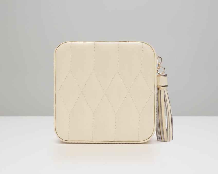 Caroline Zip Travel Case Ivory