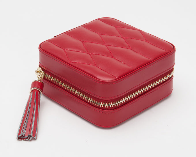 Caroline Zip Travel Case Red