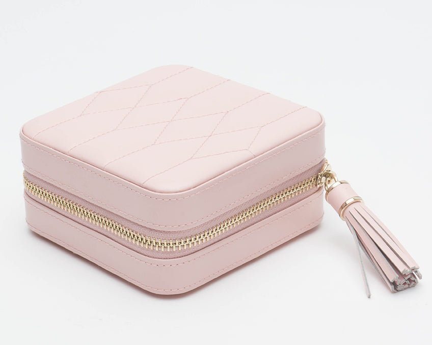 Caroline Zip Travel Case Rose Quartz