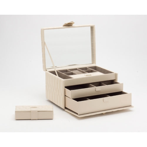 Caroline Medium Jewellery Case Ivory