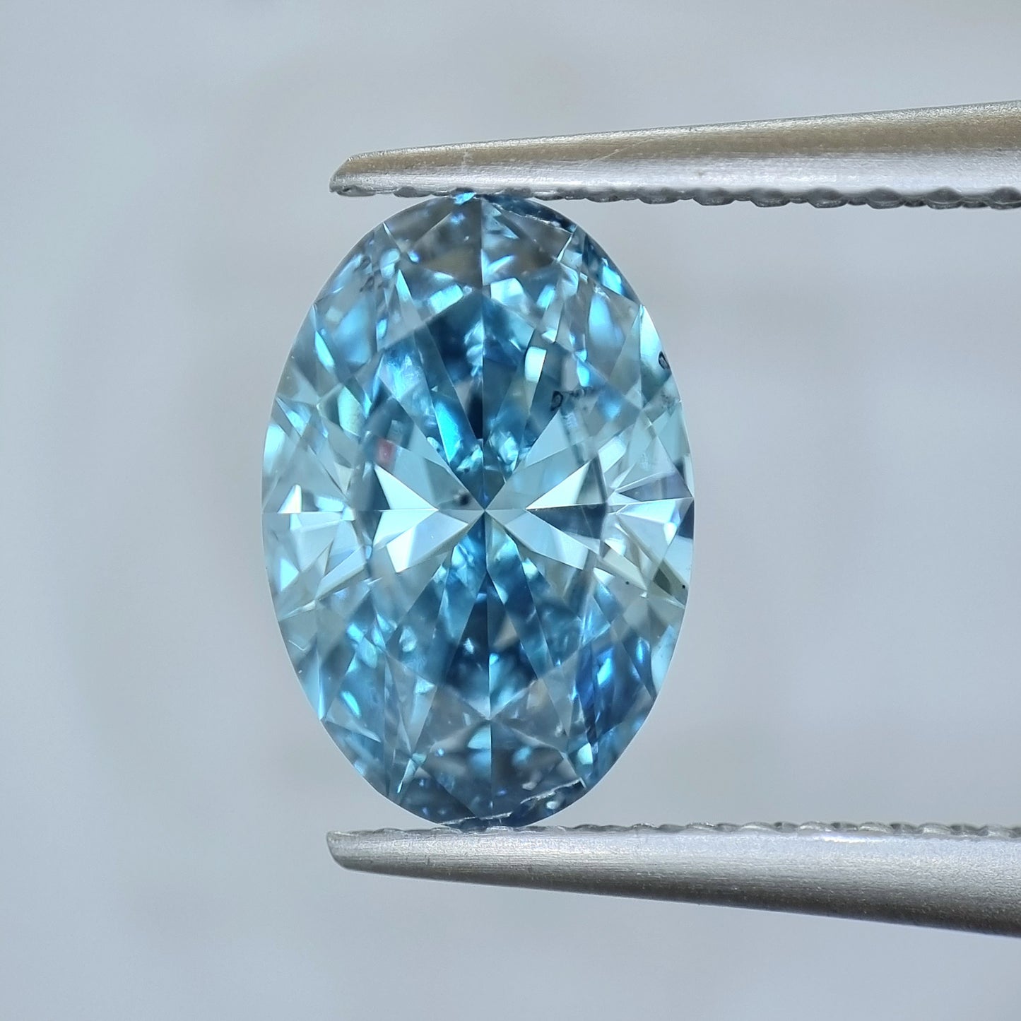 Fancy Vivid Blue Oval 1.58 Carat