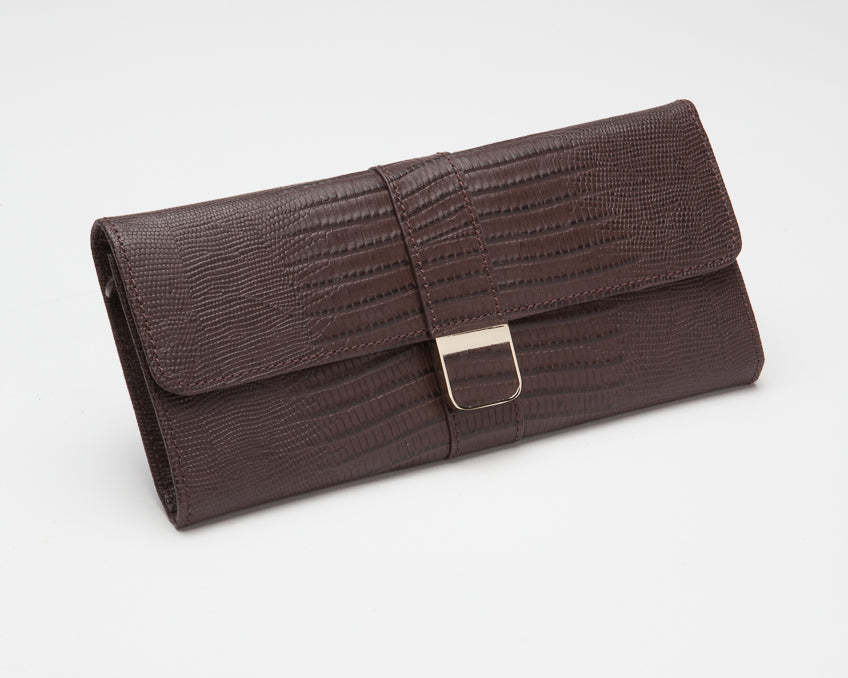 Wolf Palermo Jewellery Roll Brown