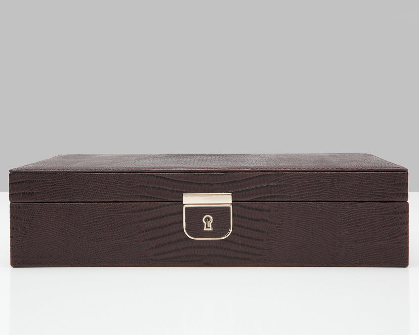 Wolf Palermo Medium Jewellery Box Brown