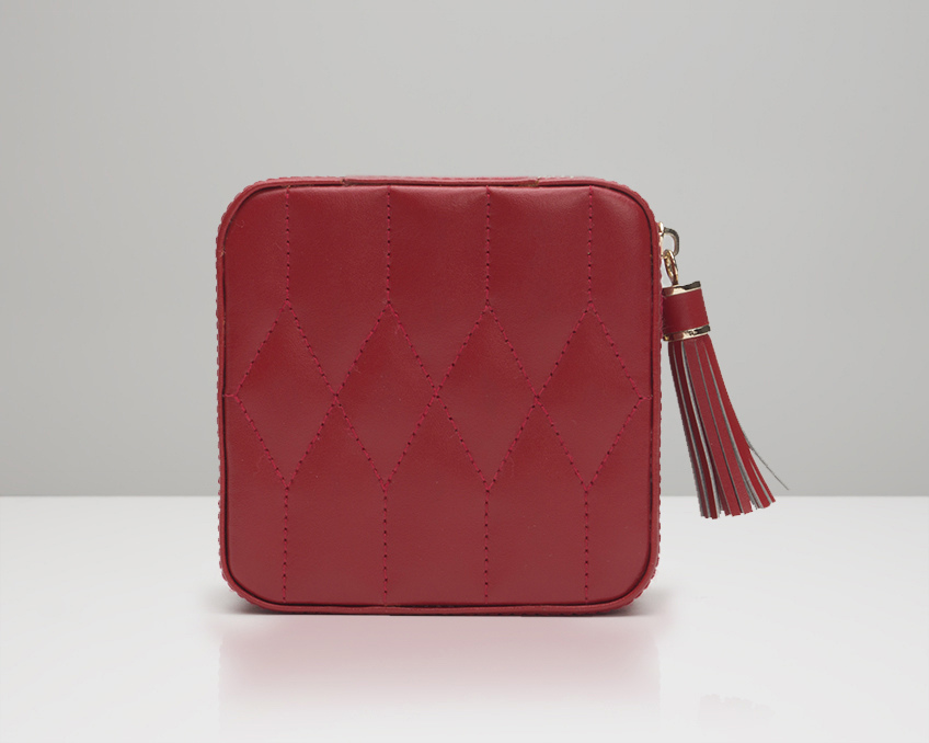 Caroline Zip Travel Case Red