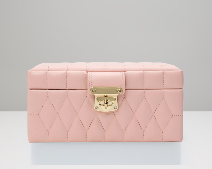 Caroline Small Jewellery Case Rose Quartz