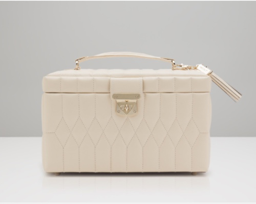 Caroline Medium Jewellery Case Ivory