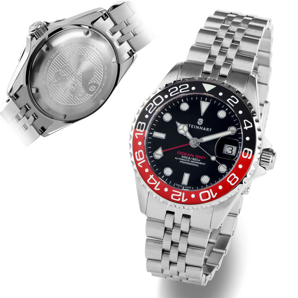 Ocean 39 GMT.2 BLACK-RED Ceramic