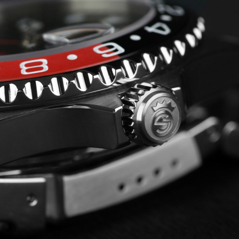 Ocean 39 GMT BLACK-RED Ceramic