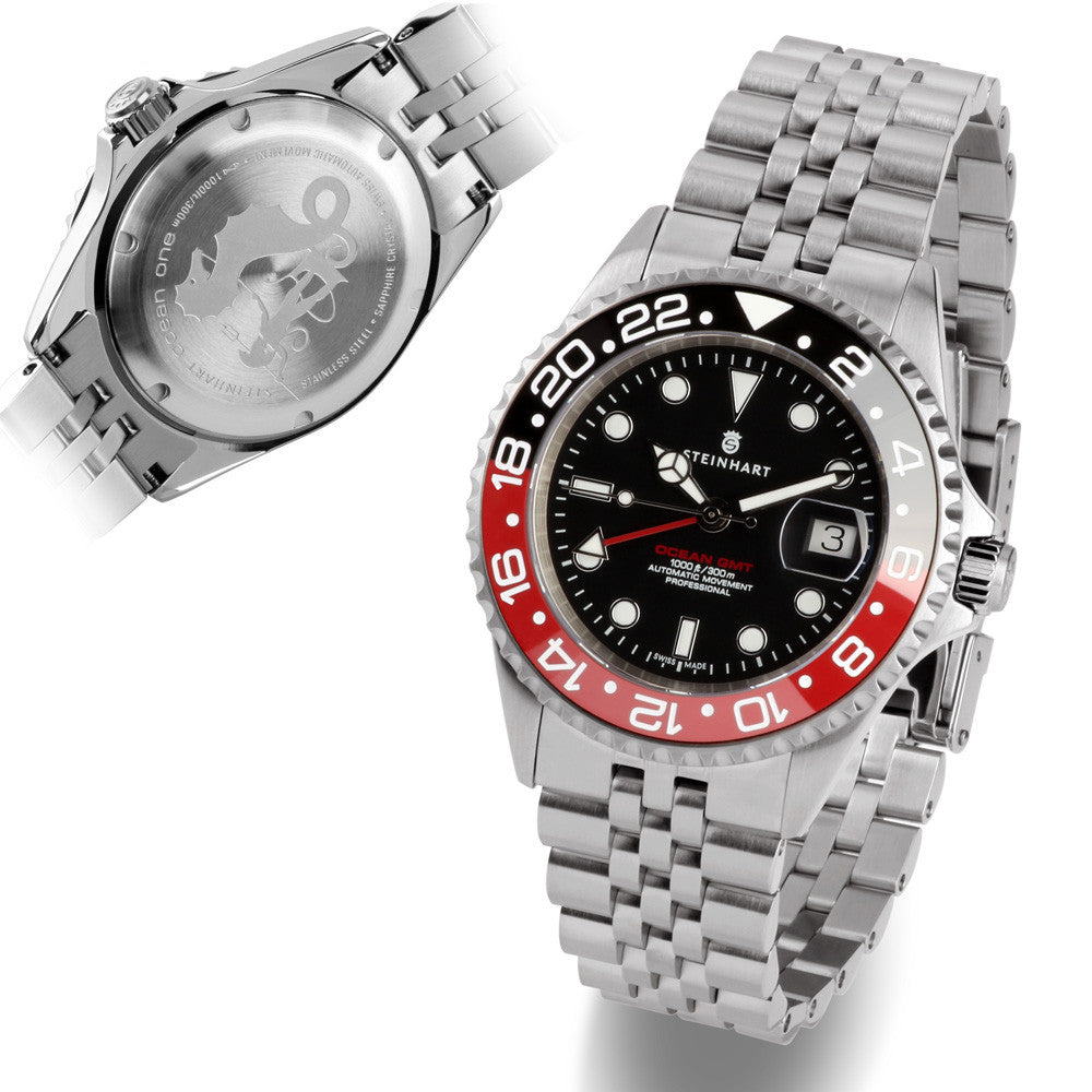 Ocean One GMT BLACK-RED. 2 Ceramic