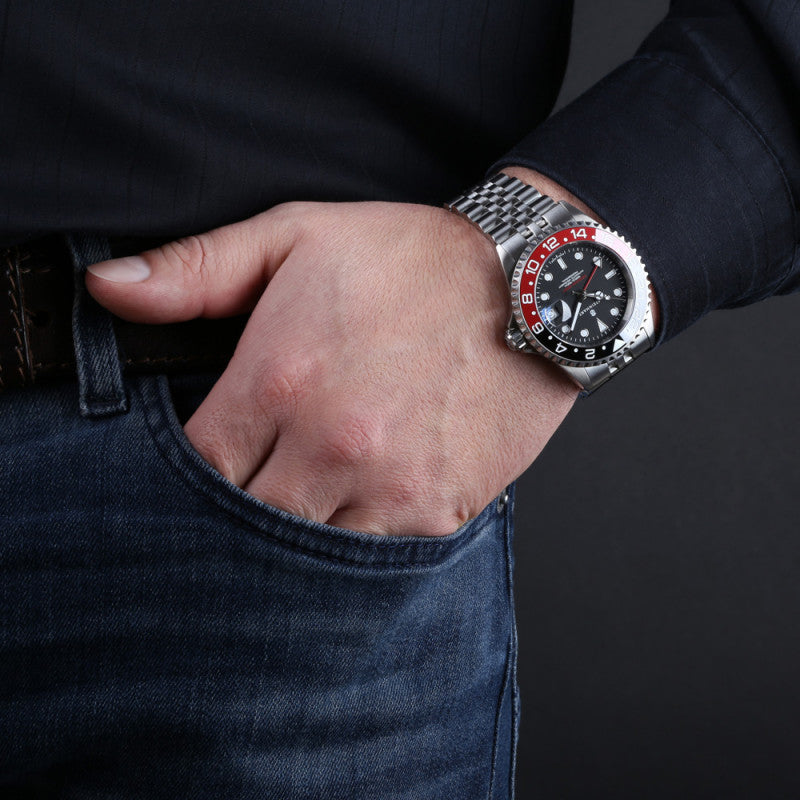 Ocean One GMT BLACK-RED. 2 Ceramic