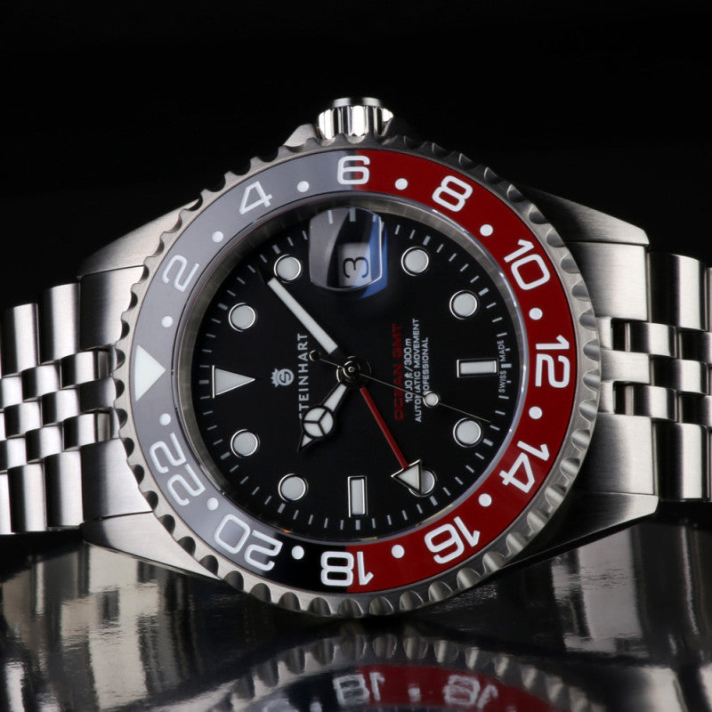 Ocean One GMT BLACK-RED. 2 Ceramic