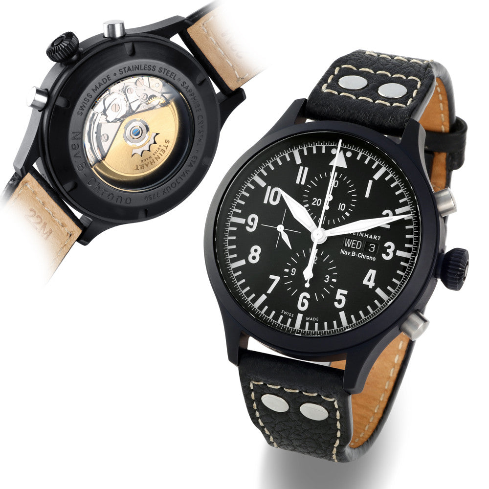 Nav B Chrono 47 mm Black