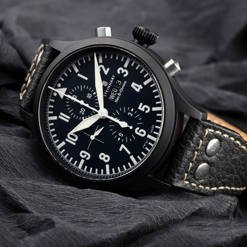 Nav B Chrono 47 mm Black