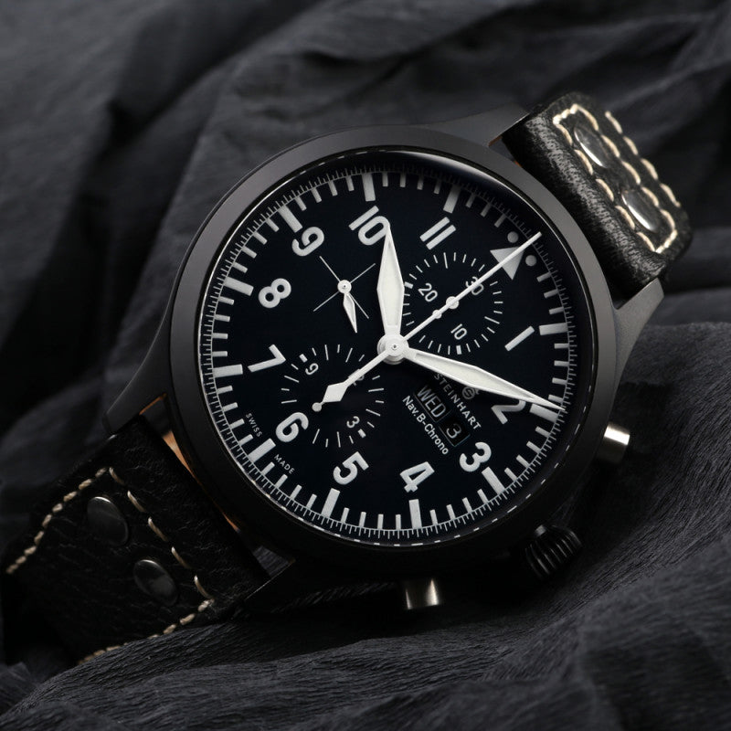 Nav B Chrono 47 mm Black
