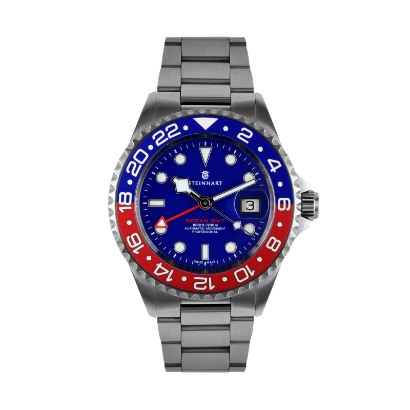 Ocean One 42mm GMT BLUE-RED Ceramic blue dial