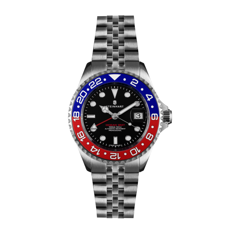 Ocean 39 GMT.2 BLUE-RED Ceramic Diver Watch