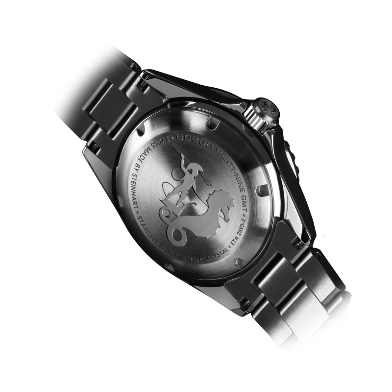 Ocean 39 GMT BLACK Ceramic Diver Watch