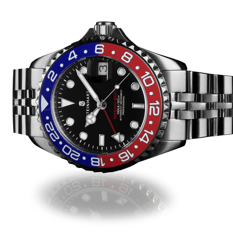 Ocean 39 GMT.2 BLUE-RED Ceramic Diver Watch