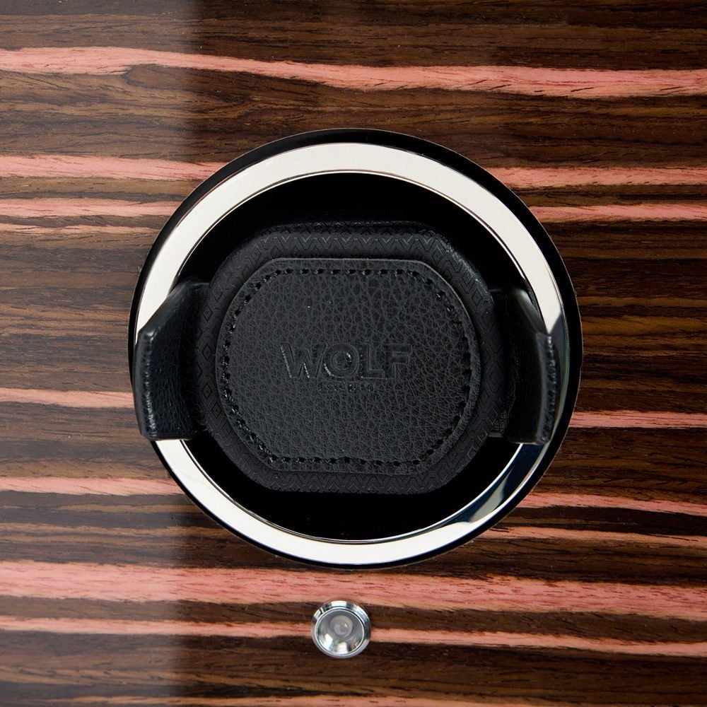 Roadster 12 Piece Watch Winder Cabinet Black