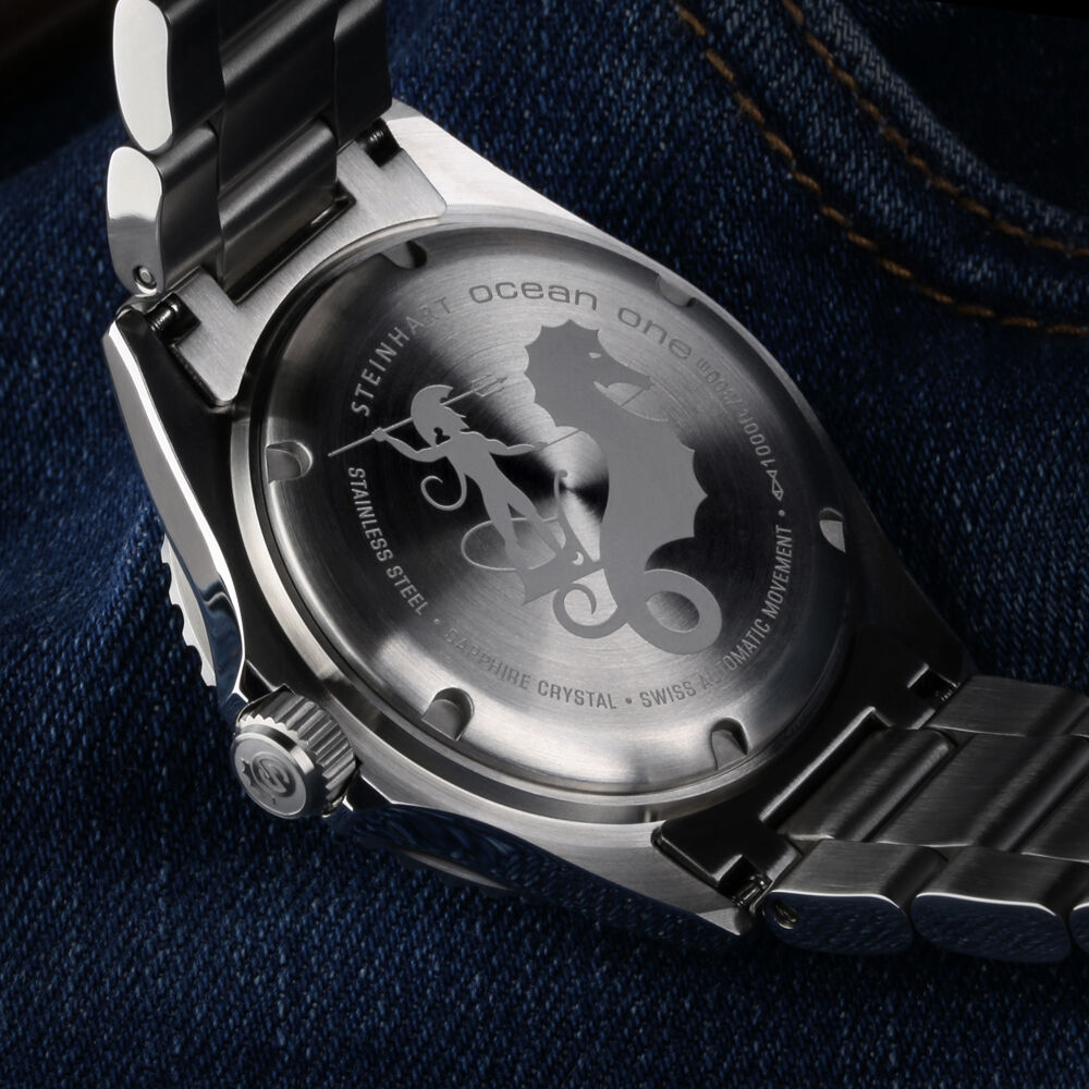 Ocean One GMT blue-grey Ceramic Diver Watch