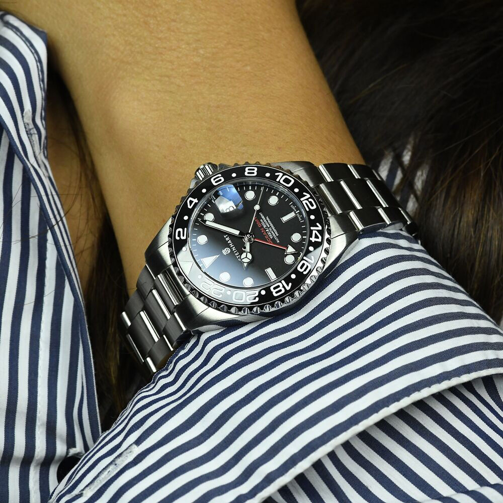 Ocean 39 GMT BLACK Ceramic Diver Watch