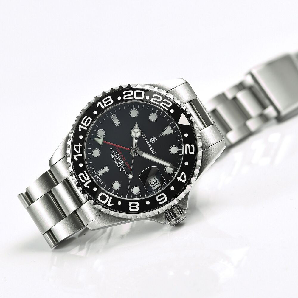 Ocean 39 GMT BLACK Ceramic Diver Watch