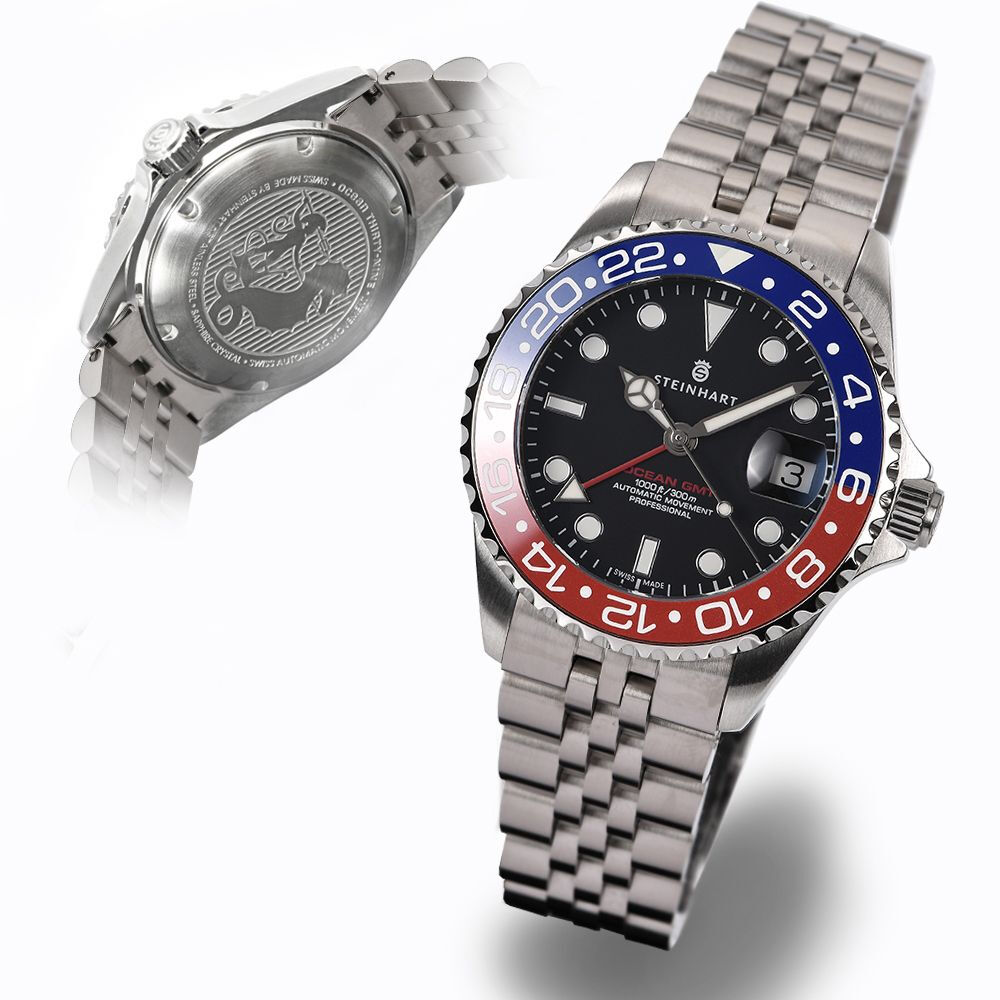 Ocean 39 GMT.2 BLUE-RED Ceramic Diver Watch
