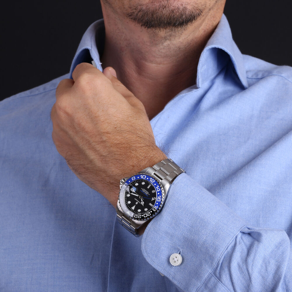 Ocean One 39mm GMT classic Blue/black ceramic