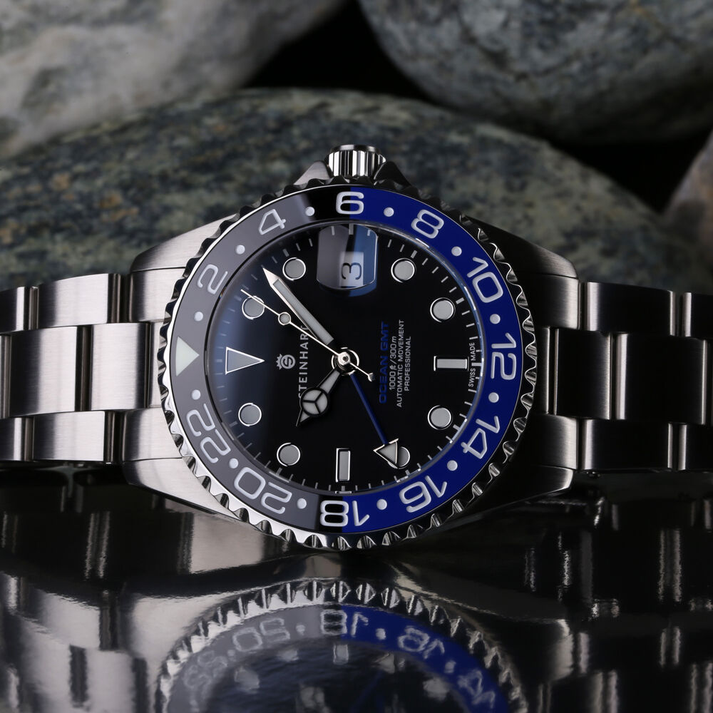 Ocean One 39mm GMT classic Blue/black ceramic