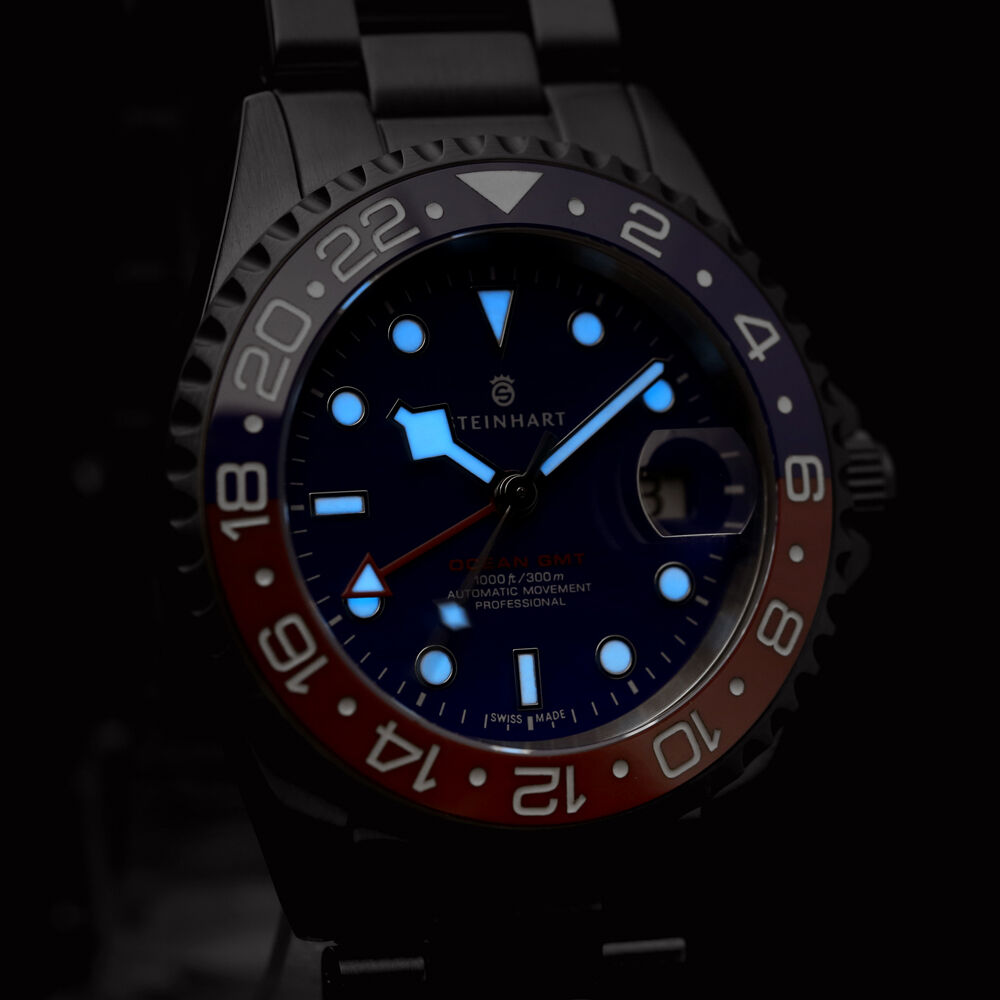 Ocean One 42mm GMT BLUE-RED Ceramic blue dial