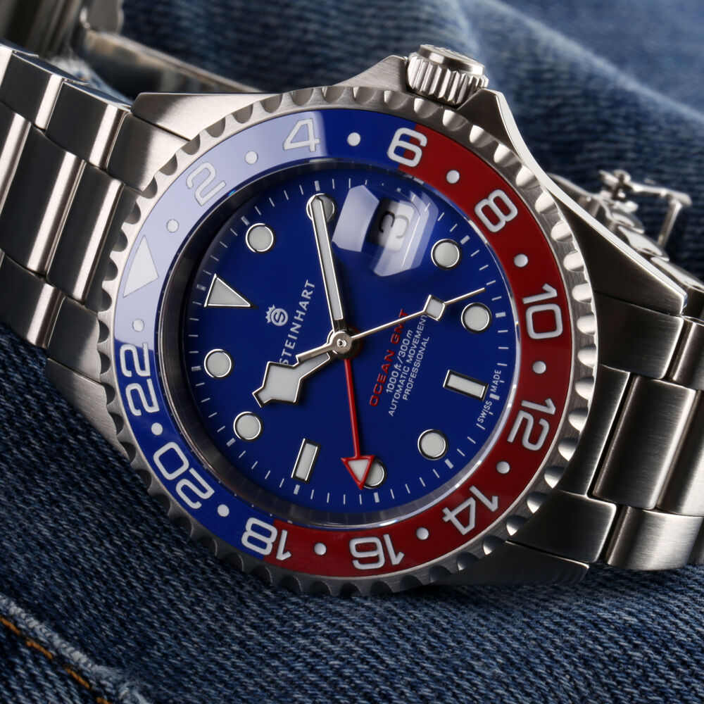 Ocean One 42mm GMT BLUE-RED Ceramic blue dial