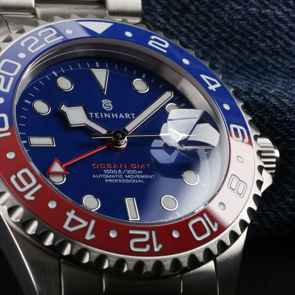 Ocean One 42mm GMT BLUE-RED Ceramic blue dial