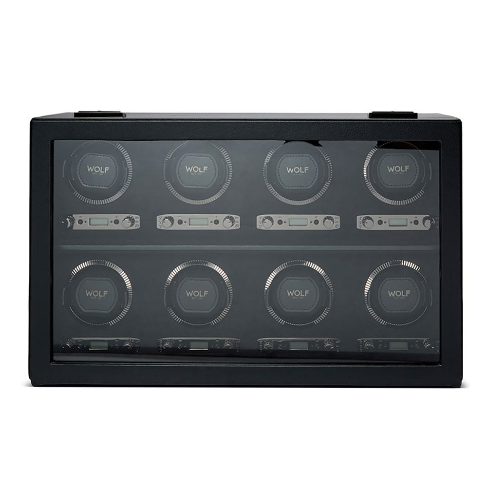 British Racing Black 8 Piece Watch Winder
