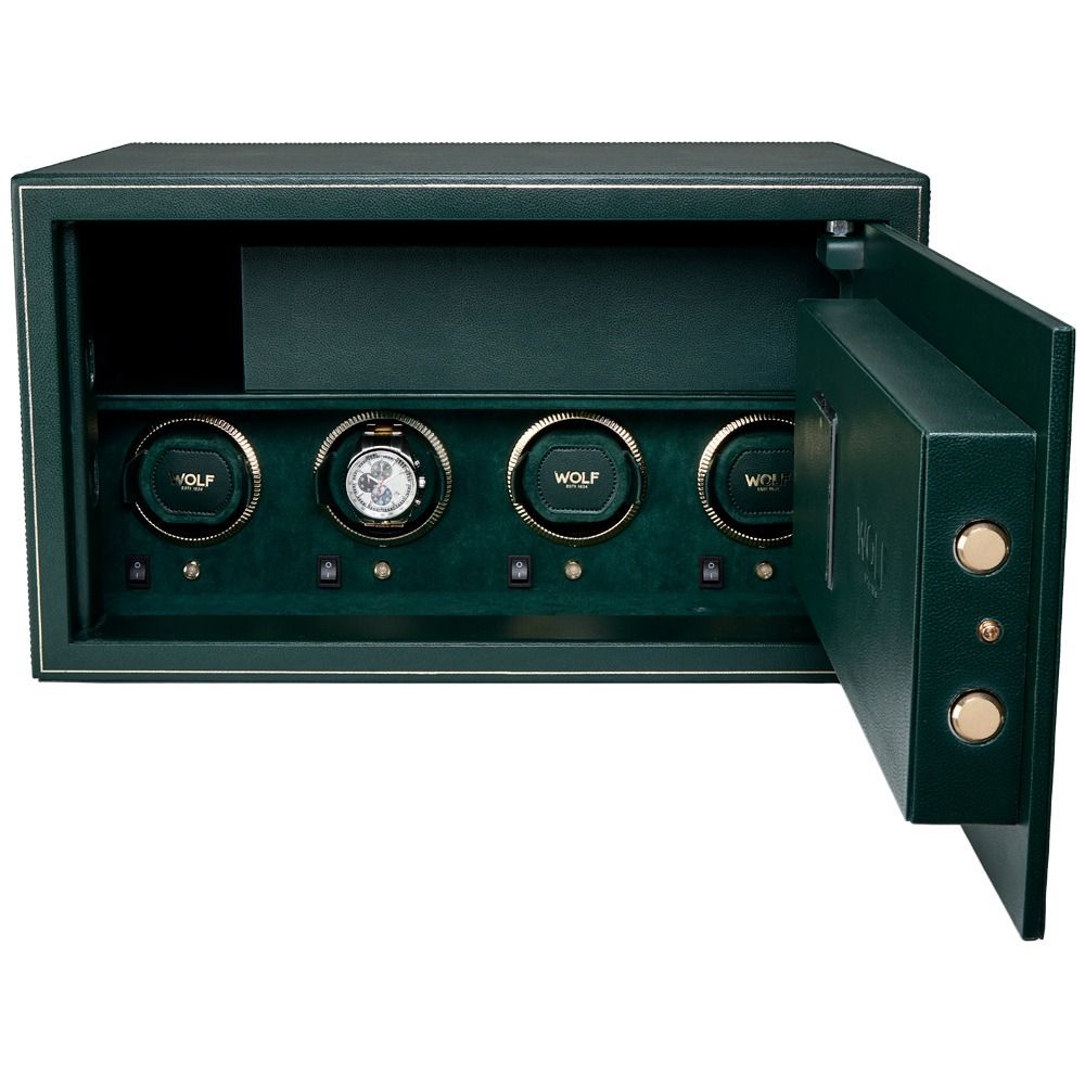 Den 4 Piece Watch Winder Safe Green