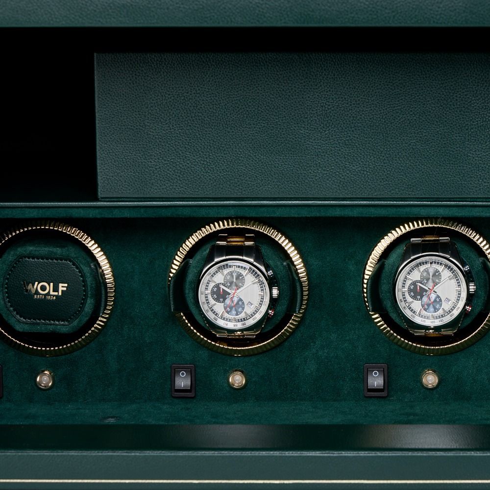 Den 4 Piece Watch Winder Safe Green