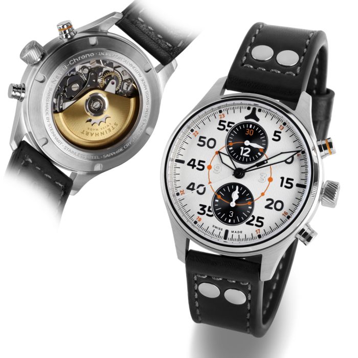 Nav.B-Chrono 42 Silver B-Type
