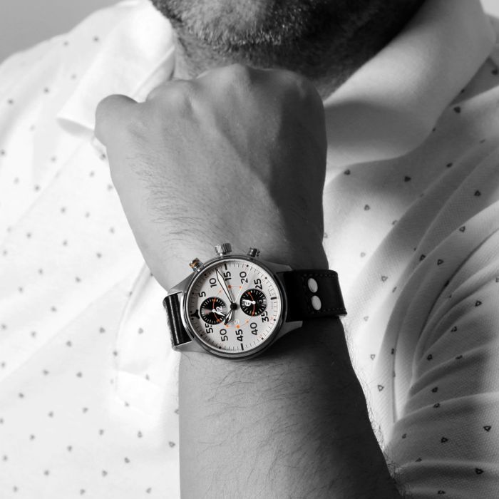 Nav.B-Chrono 42 Silver B-Type